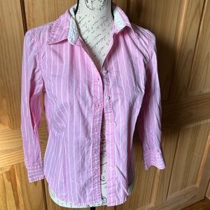 American Eagle Striped Button Down Shirt